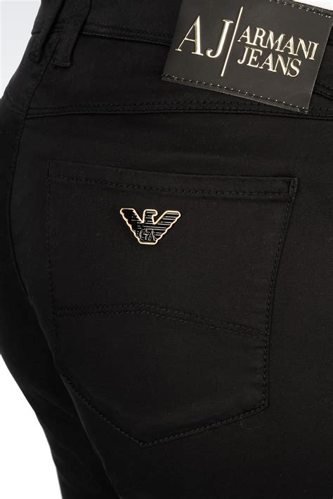 black armani jeans cheap
